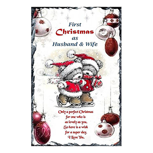 Personalsied Christmas Candle - Our First Christmas - Mr & Mrs Photo Christmas
